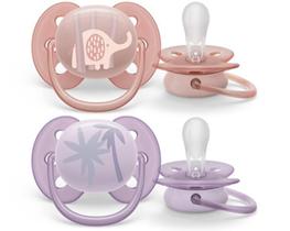 Chupeta Dupla Ultra Soft Decorada 0-6 MPhilips Avent Chupeta Dupla Ultra Soft Decorada 0-6 MPhilips Avent