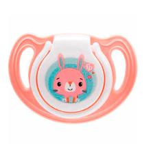 Chupeta Fisher Silicone Soft 6 a 18 Meses First Moments Tam. 2 Rosa 1 Unidade com Case Esterilizador