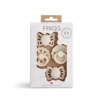 Chupeta FRIGG Baby's First Floral Heart 0-6 Meses Kit com 4 Unidades