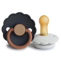Chupeta FRIGG Daisy Natural Rubber de 6 a 18 meses, pacote com 2 Chupeta FRIGG Daisy Natural Rubber de 6 a 18 meses, pacote com 2
