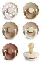 Chupeta FRIGG de Borracha Natural Kit com 6 Unidades Aroma Canela 0-6 Meses