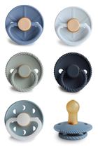 Chupeta FRIGG de Borracha Natural Kit com 6 Unidades Endless Sea 0-6 Meses