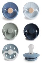 Chupeta FRIGG SilkySoft Silicone, pacote com 6 unidades, sem BPA, de 0 a 6 meses