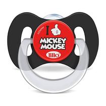 Chupeta Funny Disney Bico Silicone Mickey 6m+ Preto - Lillo