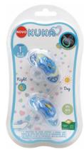 Chupeta infantil Kuka Dia e Noite Brilha no Escuro (- 6 meses) - kit 2