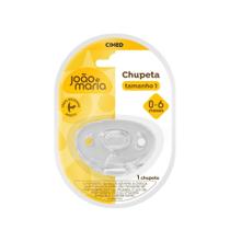 Chupeta João e Maria Cimed Silicone Ortodontica de 0 a 6 Meses 1 Unidade