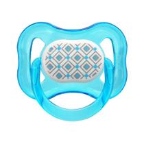 Chupeta Kuka Bico De Silicone Azul Fase 2