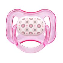 Chupeta Kuka Bico De Silicone Rosa Fase 2