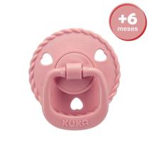 Chupeta Kuka Bico Redondo Recém Nascido Tam 2 +6 meses Azul Rosa Bege