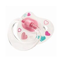 Chupeta Kuka Rosa Corações 0-6m Fase 1 Ortodontico 2742