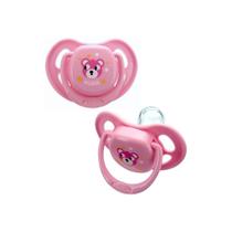 Chupeta Kuka Rosa Ursinha Bico Redondo 6m+ F2 2327 Chupeta Kuka Rosa Ursinha Bico Redondo 6m+ F2 2327