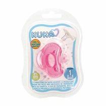 Chupeta Kuka Soft Comfort 0 a 6 meses Rosa com 1 unidade
