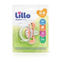 Chupeta Lillo Funny Animais Raposa de 0 a 6 Meses