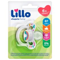 Chupeta Lillo Funny Silicone Ortodôntico 6+ Meses Girl Estampa Sortida 1 Unidade