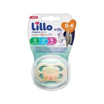 Chupeta Lillo Little Friends Glow Simetrica Silicone Tamanho 1 Neutra