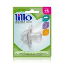 Chupeta Lillo Soft Calming 100% Silicone Simétrica Transparente P/ Mais de 6 Meses Tamanho 2 Macia