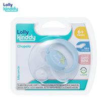 Chupeta Lolly Baby Color Silicone Ortodôntico N2 Azul