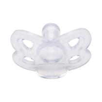 Chupeta Lolly Baby Redondo N1 Transparente Silicone 1 unidade