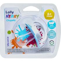 Chupeta Lolly Baby Silicone Ortodôntico Tamanho 2 (6m+) Azul