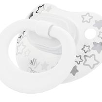 Chupeta Lolly Fase 1 Dreams Silicone Orto Branca