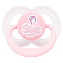 Chupeta Lolly Fase 1 Silicone Orto Patrulha Canina Rosa