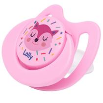 Chupeta Lolly Fase 1 Tip Silicone Ortodôntica Rosa