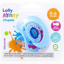 Chupeta Lolly Fase 1 Tip Silicone Redondo Azul Chupeta Lolly Fase 1 Tip Silicone Redondo Azul