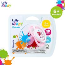 Chupeta Lolly Fase 2 Joy Silicone Redondo Rosa