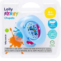 Chupeta Lolly Fase 2 Tip Silicone Ortodôntica Azul
