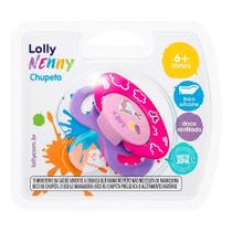 Chupeta Lolly Fase 2 Tricolor Viva Silicone Ortodôntica Rosa