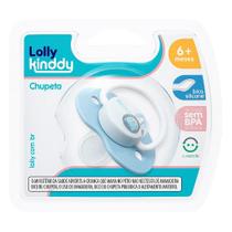 Chupeta Lolly Fase 2 Zoo Bona Silicone Ortodôntica Azul