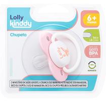 Chupeta Lolly Fase 2 Zoo Bona Silicone Ortodôntica Rosa