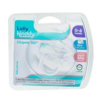 Chupeta lolly kinddy 100% silicone 0 a 6 meses