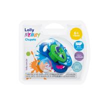 Chupeta Lolly Nenny Azul Viva Bico De Silicone +6 Meses 1 Unidade