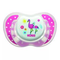 Chupeta Lumina Night e Day Rosa Bico de Silicone Tamanho 2 - Kuka