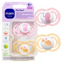 Chupeta MAM Bico Perfect 6+ Meses Embalagem Dupla Menino Menina Mam Chupeta MAM Bico Perfect 6+ Meses Embalagem Dupla Menino Menina Mam