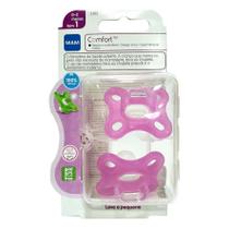 Chupeta Mam Comfort Dupla Menina 100% Silicone