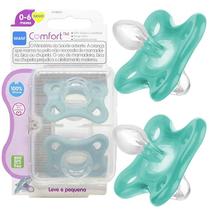 Chupeta Mam Confort 0-6 Meses Embalagem Dupla Bico Em Silicone SkinSoft Menino Menina Baby Mam Cor:Neutro