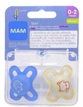 Chupeta MAM Dupla Start 0 a 2 meses Menino