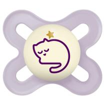 Chupeta MAM Lilás Original Start Night Silicone 0 a 2 Meses CH22112