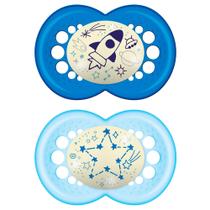 Chupeta Mam Night Day Silicone Silk Teat Ortodôntica 6+ Meses Cores e Desenhos Sortidos Boys 2 Unidades Ref:2913 Chupeta Mam Night Day Silicone Silk Teat Ortodôntica 6+ Meses Cores e Desenhos Sortidos Boys 2 Unidades Ref:2913