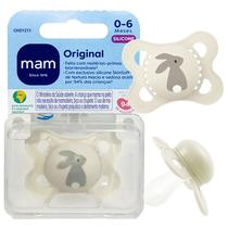 Chupeta Mam Original 0-6 Meses Embalagem Unitária Menino Menina Baby MAM Cor:Bege 2 Chupeta Mam Original 0-6 Meses Embalagem Unitária Menino Menina Baby MAM Cor:Bege 2