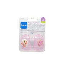 Chupeta MAM Original Day&Night + 16 Meses Rosa com 2 Unidades