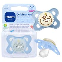 Chupeta MAM Original Night 0-6 Meses Brilha No Escuro Menino Menina Baby MAM Cor:Menino 2 Chupeta MAM Original Night 0-6 Meses Brilha No Escuro Menino Menina Baby MAM Cor:Menino 2