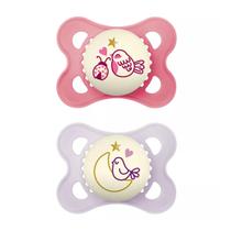 Chupeta Mam Original Night Dupla 0-6 meses Menina