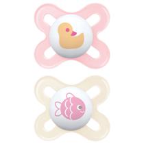 Chupeta Mam Original Start 0-2m Tam 1 Rosa Embalagem Dupla