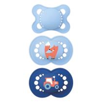 Chupeta Mam Original Trio 0-6 e 6m+ Azul