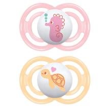 Chupeta Mam Perfect Dupla 6+m Menina Rosa CH70322N