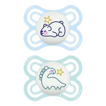 Chupeta Mam Perfect Night Dupla 0-6 meses Menino