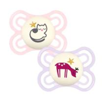 Chupeta Mam Perfect Night Dupla 0-6m Rosa CH71222